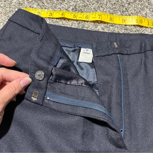 Pendleton Womens Pants Blue Size 14 High Rise Lined 100% Virgin Wool USA Note! - Picture 7 of 11